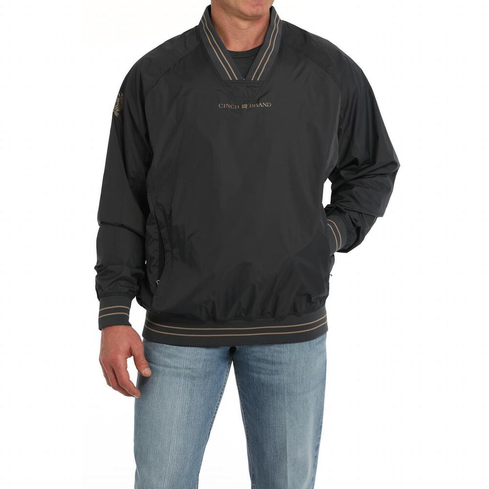 NEW CINCH men's charcoal vintage top in charcoal